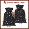 Moxquju Space Planets (1) Print Christmas Drawstring Gift Bags, Reusable Candy Treat Bags For Holiday Birthday Party view 3