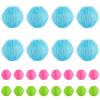 Kronabelle Laundry Balls 24 Pcs, 1.4 in Pet Hair Remover for Washer, Reusable Multicolor Microfiber Lint Catcher for Clothes, Safe Washing Machine Cleaner, Cat Hair Removal view 1