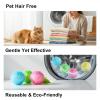 Kronabelle Laundry Balls 24 Pcs, 1.4 in Pet Hair Remover for Washer, Reusable Multicolor Microfiber Lint Catcher for Clothes, Safe Washing Machine Cleaner, Cat Hair Removal view 3