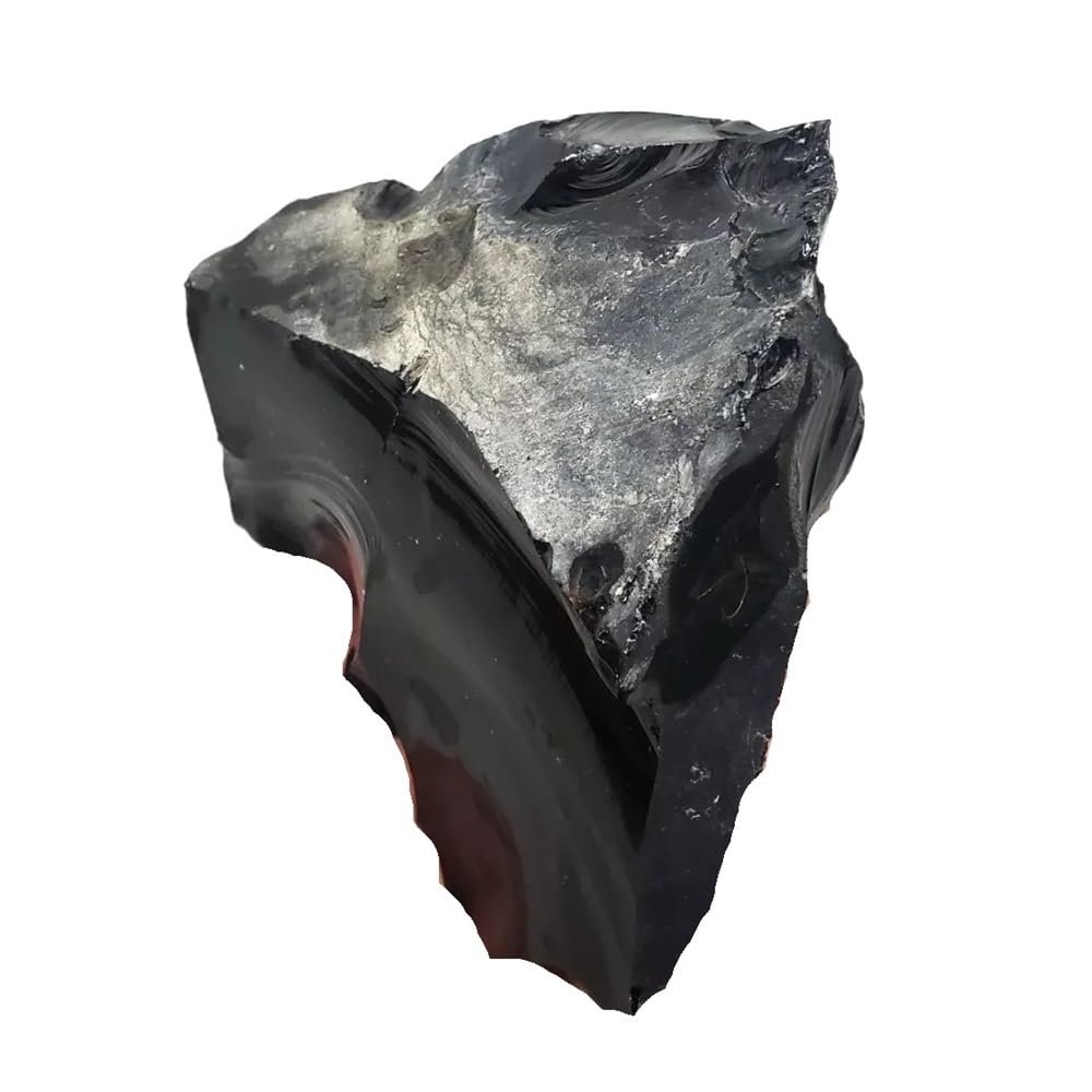 1pcs 3-4kg Obsidian Raw Material Stone Quartz Crystal Black Ore