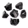 1pcs 3-4kg Obsidian Raw Material Stone Quartz Crystal Black Ore view 3