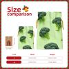 Moxquju Broccoli 3 Print Christmas Drawstring Gift Bags, Reusable Candy Treat Bags For Holiday Birthday Party view 4
