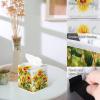 YCCZCPRL Sunflower Floral Tissue Box Cover Facial Paper Organizer Dispenser with Bottom Belt for Bathroom, Kitchen, Night Stands, Home, Car, Farmhouse Flower view 4