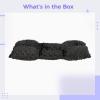 Chewtoyo Car Safety Accessory for Women, Black Ostomy Seatbelt Pillow, Post-Surgery Support for Stoma Bag & Illeostomy, Cotton Polyester Fiber, Driving Comfort view 3