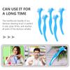 Homoyoyo 5pcs Dual Head Denture Toothbrushes Blue Double Sided Cleaning Brush Portable Denture Care Tool for Home Oral Hygiene view 3
