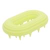 ZUNOXAZ Silicone Hair Scalp Massager Brush Small Hair Shampoo Brush Soft Bristles Scalp Exfoliator Scrubber for Shower and Relaxing Massage Light Green view 1