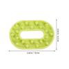 ZUNOXAZ Silicone Hair Scalp Massager Brush Small Hair Shampoo Brush Soft Bristles Scalp Exfoliator Scrubber for Shower and Relaxing Massage Light Green view 2
