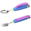 Chewtoyo Weighted Adaptive Utensil Set, Stabilizing Spoon and Fork with Adjustable Silicone Wrist Strap, Extended Non-Slip Handle, Stainless Steel for Hand Instability, Elderly view 1