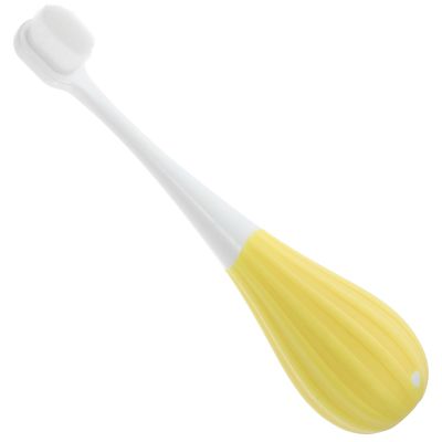 NULYLU Soft Bristles Toothbrush for 2-5 Years, Cute Yellow Manual Toothbrush with Ultra-fine Bristles, Mild Teeth Brush for Oral Care