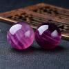 RCEOUCTMK Raw Crystal Purple Fluorite Quartz Ball,30mm view 2