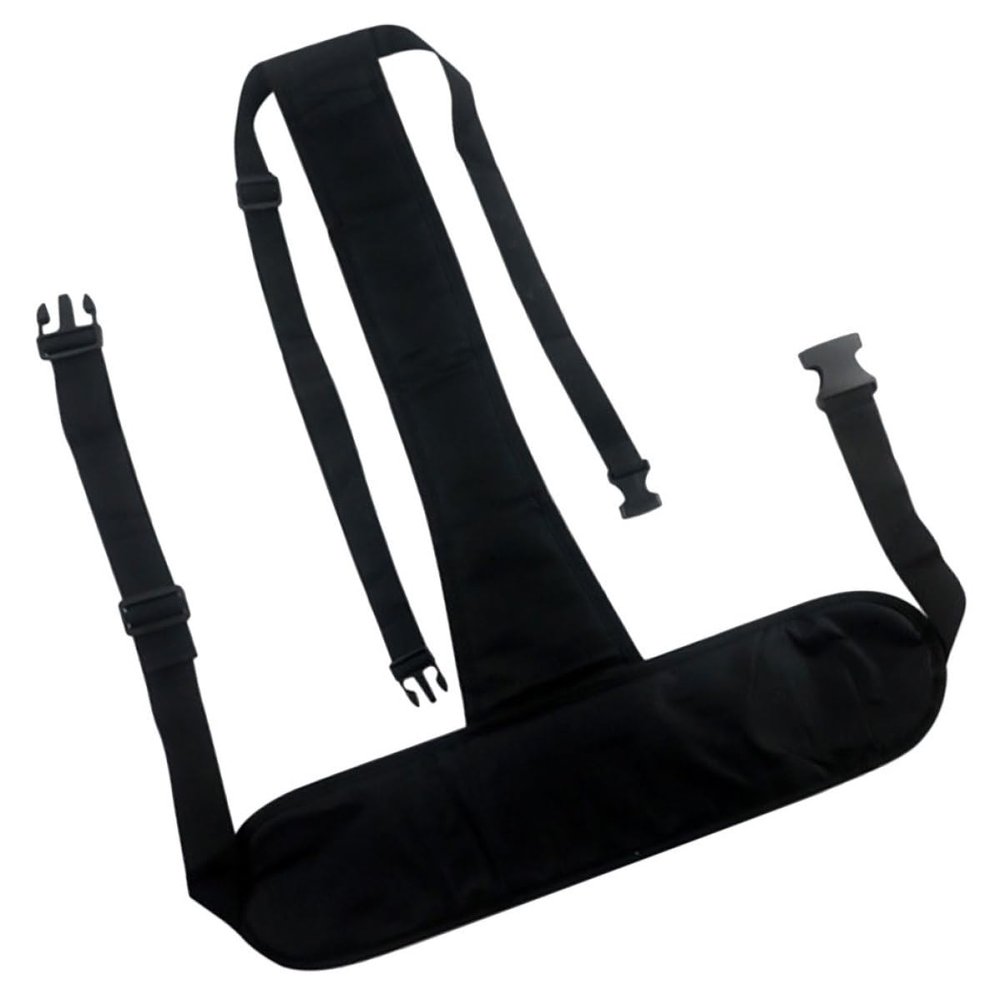 HAMPPLIES Adjustable Elastic Breathable Strap with Safety, Black T-Shape Accessory for Patient Mobility and Fall Prevention