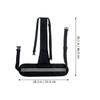 HAMPPLIES Adjustable Elastic Breathable Strap with Safety, Black T-Shape Accessory for Patient Mobility and Fall Prevention view 2