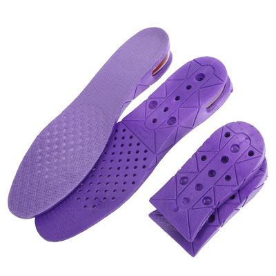 FOMIYES Height Increase Heel Lift Insoles PVC Removable Two-Layer Shoe Pads with Adjustable Size 225-270mm for Men and Women Sports Footwear