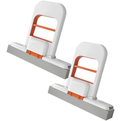 YHOMU 2 Pcs Mini Desktop Cleaning Set, Self-Wringing Tabletop Tool with Absorbent Sponge, Foldable Small Lazy Cleaner, Long-Lasting for Kitchen Countertops and Coffee Tables