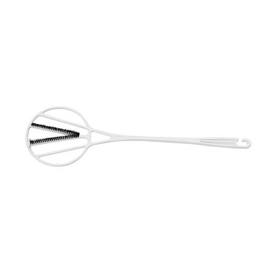 VICASKY Quilt Duster and Rug Dust Cleaning Tool with Long Handle, White Quilt Cleaning Tool for Home Dust Removal and Carpet Beating, Suitable for Bedding Down Jacket Maintenance