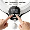 2026 New Upgrade Arms and Shoulder Exercise Equipment, Smart Flabby Arm Exerciser with Digital Tracker, Hand-Crank Forearm Workout for Home and Gym (White) view 4