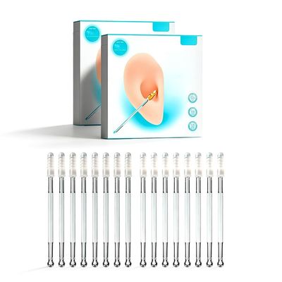 48 Pcs Sticky Ear Cleaning Stick, Earwax Removal Adhesive Swabs, Ear Wax Removal Tool & Ear Cleaning Tool Kit, Gentle for All Ages (24PCS S+L)