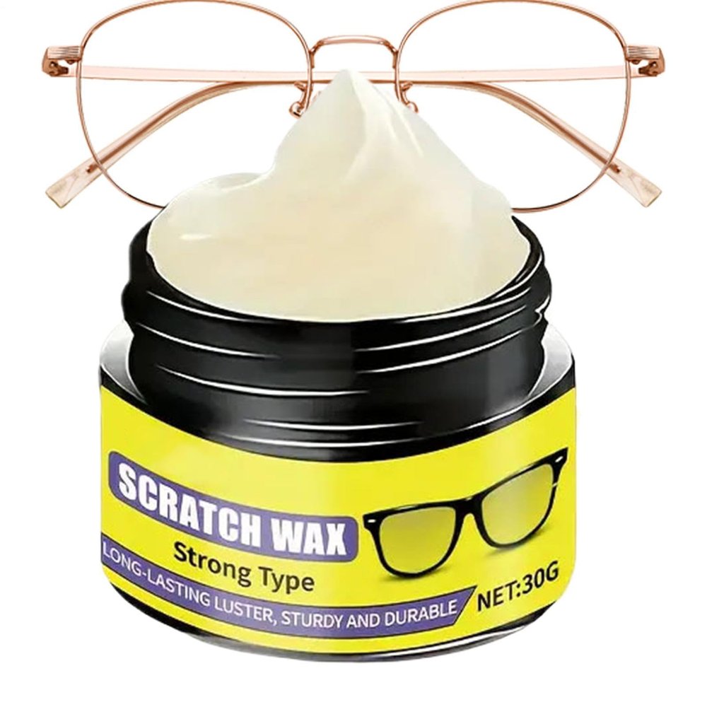30g Eyeglass Lens Cleaner, Eyeglasses Scratch Repair Paste With Easy Application, Eyewear Lens Grinding Repair Cleaners, For Home School Office Road Trip Outgoing Vacation Travel