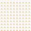 YHomU 100 Pcs Muslim Goodie Bags, Eid Mubarak Gift Bags, Rabbit Ear Packaging Pouches, Gold White Design With Moon Star Castle, Small Treat Bags, 8.66 X 5.12 In view 1
