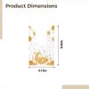 YHomU 100 Pcs Muslim Goodie Bags, Eid Mubarak Gift Bags, Rabbit Ear Packaging Pouches, Gold White Design With Moon Star Castle, Small Treat Bags, 8.66 X 5.12 In view 3