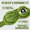3D Funny Frog Sleep Mask, Funny Cute Animal Eye Mask for Sleeping, Soft Comfortable Eye Mask for Kids & Adults, Blackout Sleeping Mask for Travel, Nap, Night Sleep (Green*1Pc) view 4