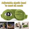 3D Frog Sleep Mask, Funny Cute Frog Eye Mask Plush Blindfold Travel Sleep Masks Super Soft Block Out Light Blindfold with Adjustable Eyelids for All Groups of People (4 Pcs) view 4