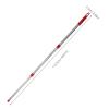 DOITOOL Replacement Mop Handle Rod 3-Section Red Plastic Threaded Mop Stick with Stainless Steel Broom Pole for Household Floor Cleaning and Bathroom Use view 2
