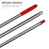 DOITOOL Replacement Mop Handle Rod 3-Section Red Plastic Threaded Mop Stick with Stainless Steel Broom Pole for Household Floor Cleaning and Bathroom Use view 3