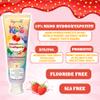 Anymoment Kids Toothpaste with 10% Nano Hydroxyapatite, Fluoride Free Toddler Toothpaste Ages 2+, Natural Strawberry Flavor, SLS Free Training Toothpaste, 4oz (Pack of 2) view 2