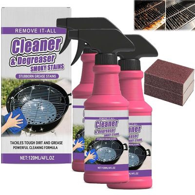 2/3/5PCS Fast-Acting Heavy-Duty Grill Degreaser Spray, BBQ Grill Cleaner Spray,grill Degreaser for Outdoor Grills,Grills Grate Cleaner and Degreaser for Burnt Food & Grease (5)
