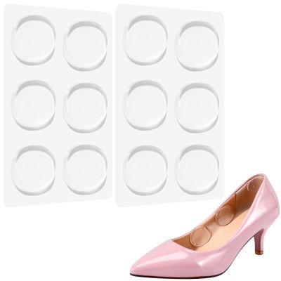 SUPVOX 6 Pairs Transparent Pu Gel Heel Dots: Anti-Blister Massage Pads for High Heels - Invisible Self-Adhesive Foot Protectors - Friction-reducing Cushions for Spot Protection