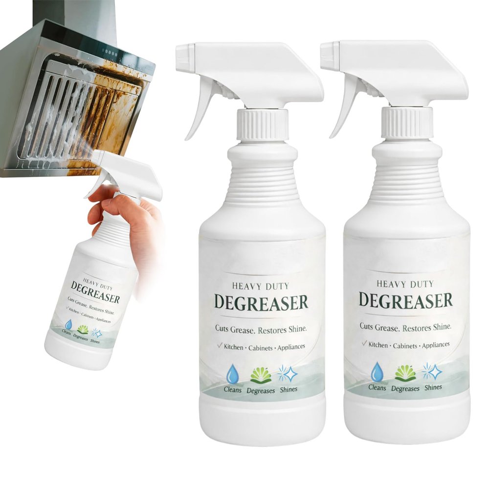 ZhiNuan Virela Degreaser,Virela Heavy Duty Degreaser,Virela Cleaner,Virela Stove Cleaner,Degreaser Cleaner Heavy Duty,For Cookware, Countertop, Hold, Oven, Stove, Range, Racks, Grills, Bbq (2PC)