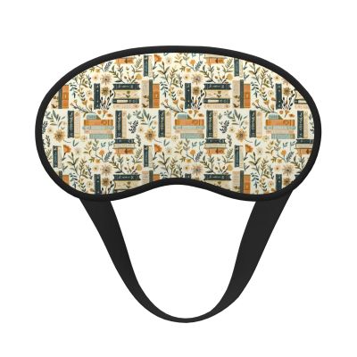 Moxquju Book Lover (1) Print Blackout Sleep Mask, Elastic Eye Cover for Rest and Travel