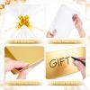 AFOROEOA 20 Pack Gold Gift Baskets Empty, 10x8x3.5" Thick Paper Basket with 20 Clear Bags and 20 Gold Bows, Empty Gift Baskets for Christmas Valentine Easter Birthday Anniversary Bulk Wrapping view 4