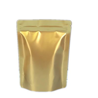 120pcs 6.3"x9.5" Mylar Bags for Food Storage,Smell Proof Bag Resealable Food Storage Bags for Small Business, Treat Snack Stand-up Foil Pouch Packaging Freeze Dried Candy BagGold