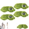 2027 New 3D Frog Sleep Mask, Soft Funny Frog 3D Sleep Mask, Soft, Comfortable, Light-Blocking Eye Mask, Features an Elastic Strap and A Rear Storage Pocket for Naps, Long Flights, Meditation (4Pcs) view 1