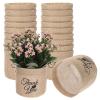 SATINIOR 24 Pack Back to School Teacher Thank You Gift Bulk Succulents Party Favors Burlap Planter Pots Mini Succulent Wrap Bag Bulk Appreciation Gift for Wedding Baby Bridal Shower Volunteer Staff view 1