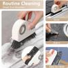 2 in 1 Window Track Cleaning Brush Tools, Hard Bristle Crevice Cleaning Brush, Multifunctional Gap Scrub Brush with Hidden Scraper, Groove Cleaning Brush for Sliding Door Track, Window Sill (Mix#1) view 3