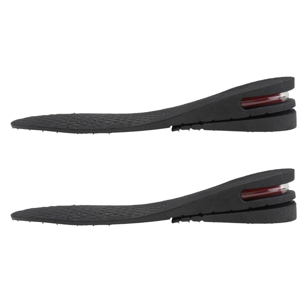 SHINYPASING Multi-Layer Detachable Heel Lift Insoles 4cm Height Increase Shoe Inserts Invisible Shock Absorbing Universal Fit for Men and Women Sports Shoes Size 35-44