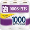 1000-Sheet Toilet Paper 12 Pack Premium 1-Ply Bath Tissue, Soft & Strong, Septic-Safe, Long-Lasting Bathroom Tissue for Home, Office & Commercial Use view 1