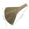 HAKIDZEL Handmade Straw Broom Soft Whisk Brush Traditional Dust Cleaning Broom for Indoor Sofa Bed Sweeping with Non-Static Soft Bristles Small Size view 2