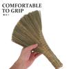 HAKIDZEL Handmade Straw Broom Soft Whisk Brush Traditional Dust Cleaning Broom for Indoor Sofa Bed Sweeping with Non-Static Soft Bristles Small Size view 3