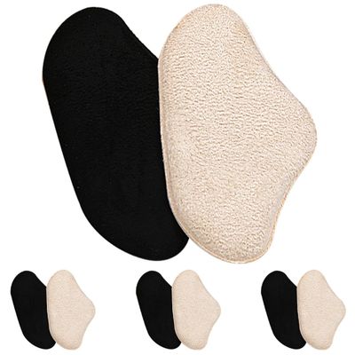 HOMSFOU Self-Adhesive Heel Cushions for High Heels 8pcs (4 Pairs) Soft 5d Silicone Grips Pads Comfortable Protectors for Women Prevent Blisters and Slipping