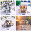 Clear Acrylic Jersey Box (Pack of 4) Party Favor Containers for Candy, Cards & Stickers Transparent Treat Boxes for Birthday, Sports Theme & Events view 3