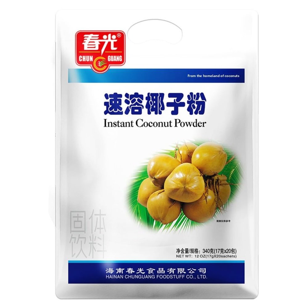 Chunguang Food Hainan Specialty Instant Coconut Powder 340g Almond Milk Substitute Breakfast Drink Dairy Free Vegan