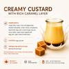 Caramel Flan Dessert Cups, Ready-to-Eat Creamy Custard with Rich Caramel Layer, Product of Canada, 8 Jars, 4.6 oz Each, 37 oz Total view 2