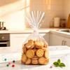 ZXJSHUDSA 100 PCS Clear Cellophane Bags, 8 * 11In, Resealable Plastic Treat Bags Self Adhesive for Candy, Treat, Cookie,Party Favors, Bakery view 3