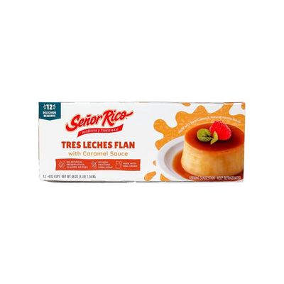 Imported from Canada Caramel Flan Dessert Cups, Traditional Latin Style Custard with Rich Caramel Sauce, Smooth Creamy Flan Ready to Eat, Gourmet Individual Cups for Parties & Entertaining, 8 Count Pack, 4.6 oz Each, [ 37 oz , 2.3 lb ]