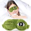 3D Cute Frog Sleep Eye Mask, Funny Cute Frog Eye Blindfold Cover, Ultra-Soft Pressure-Free, Elastic Strap, Back Pocket, Easy to Clean for Travel Yoga Nap (2Pcs) view 2