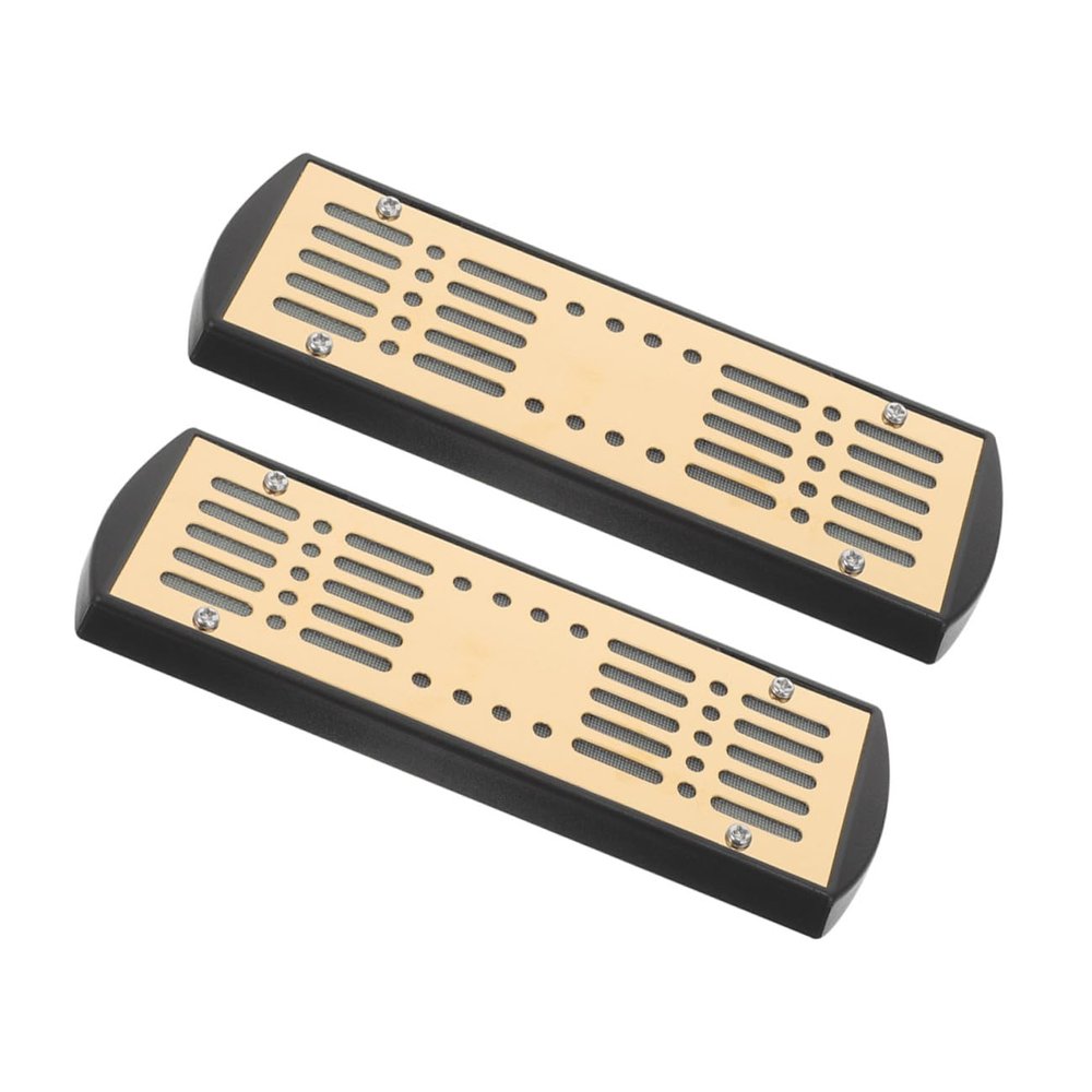 Angoily 2pcs Cigar Humidor Humidifiers Metal Surface Cigar Moisture Keeper Humidity Regulator for Travel and Home Preservation